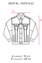 Charger l'image dans la galerie, N°62 - VESTE UPCYCLÉE - XL