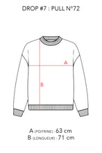 Charger l'image dans la galerie, N°72 - PULL UPCYCLÉ - L